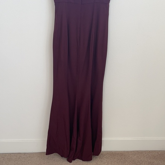 Amsale Bray Ruby crepe bridesmaid gown 4 - Picture 8 of 11